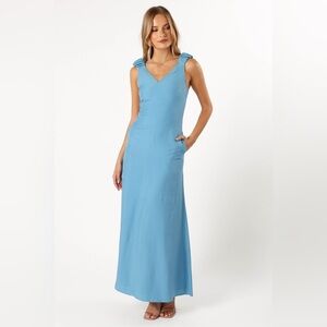 BNWT Michael Ruched Strap Maxi Dress Petal & Pup